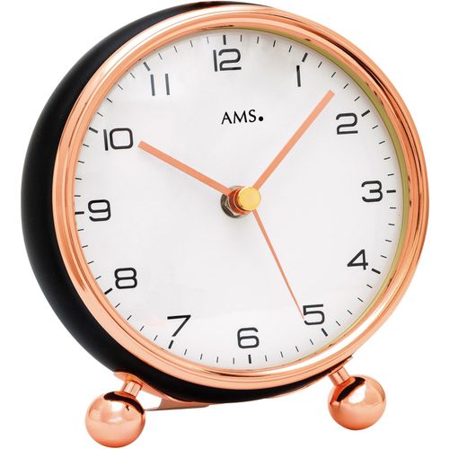 4037445158634 - Funktischuhr AMS F5195 rosa (schwarz roségoldfarben) Tischuhren Wohnzimmer Esszimmer 4037445158634 - Funktischuhr AMS F5195 rosa (schwarz roségoldfarben) Tischuhren Wohnzimmer Esszimmer