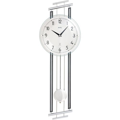 4037445156265 - Funk-Pendelwanduhr AMS F5314 silber (anthrazit silberfarben) Wanduhren B H L 23cm x 7cm x 65cm Quarzuhr Aluminium- HolzgehäuseEsszimmerWohnzimmer 4037445156265 - Funk-Pendelwanduhr AMS F5314 silber (anthrazit silberfarben) Wanduhren B H L 23cm x 7cm x 65cm Quarzuhr Aluminium- HolzgehäuseEsszimmerWohnzimmer