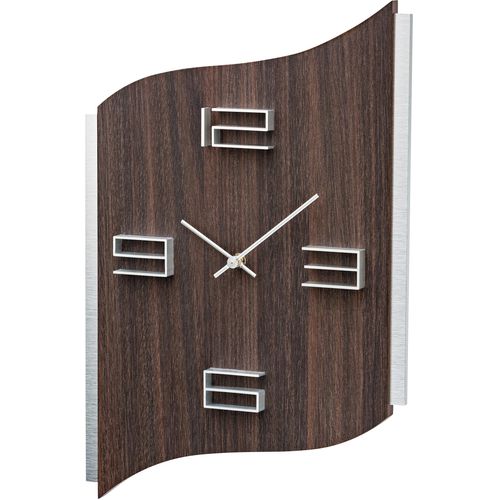 4037445157316 - Wanduhr AMS W9612 silber (nussbaumfarben silberfarben) Wanduhren B H L 27cm x 4cm x 40cm QuarzuhrHolzWohnzimmerEsszimmerKücheArbeitszimmerBüroFlur 4037445157316 - Wanduhr AMS W9612 silber (nussbaumfarben silberfarben) Wanduhren B H L 27cm x 4cm x 40cm QuarzuhrHolzWohnzimmerEsszimmerKücheArbeitszimmerBüroFlur
