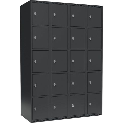 7042424679458 - 5er-Schließfachschrank Fydor 4 Abteile grau B 1200 mm 4 Abteile flache Dachform Vorhängeschloss kaiserkraft 7042424679458 - 5er-Schließfachschrank Fydor 4 Abteile grau B 1200 mm 4 Abteile flache Dachform Vorhängeschloss kaiserkraft