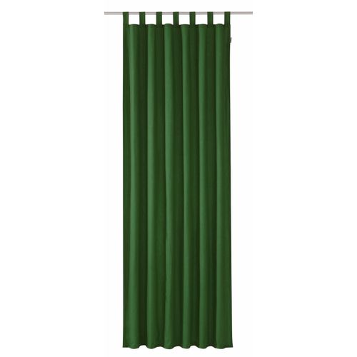 4260272733099 - Vorhang TOM TAILOR DOVE Gardinen Gr 255 cm Schlaufen 140 cm grün (dunkelgrün) Landhaus Gardinen Gardine