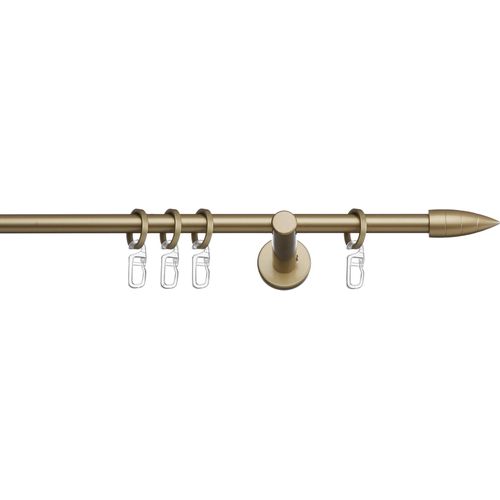 4042627048337 - Gardinenstange INDEKO Menorca Gr 4 gold (goldfarben messingfarben) L240cm Ø12mm Stahl Gardinenstangen Komplett-Set inkl Ringen und Montagematerial 4042627048337 - Gardinenstange INDEKO Menorca Gr 4 gold (goldfarben messingfarben) L240cm Ø12mm Stahl Gardinenstangen Komplett-Set inkl Ringen und Montagematerial