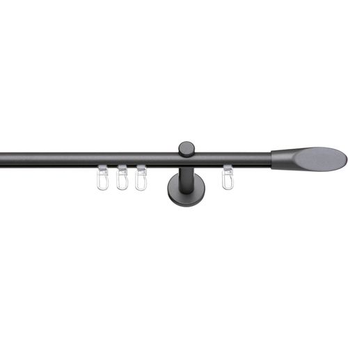 4042627723920 - Gardinenstange INDEKO Marbella Gr 2 schwarz (anthrazit schwarz) L160cm Ø16mm Aluminium Gardinenstangen Innenlauf Komplett-Set inkl Gleitern und Montagematerial 4042627723920 - Gardinenstange INDEKO Marbella Gr 2 schwarz (anthrazit schwarz) L160cm Ø16mm Aluminium Gardinenstangen Innenlauf Komplett-Set inkl Gleitern und Montagematerial