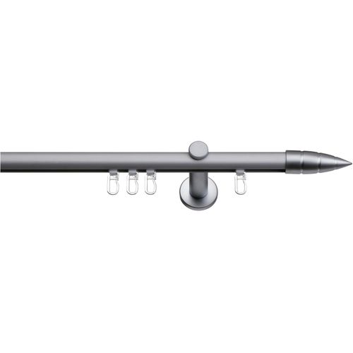 4042627724873 - Gardinenstange INDEKO Menorca Gr 2 silber (edelstahlfarben silberfarben) L160cm Ø16mm Aluminium Gardinenstangen Innenlauf Komplett-Set inkl Gleitern und Montagematerial 4042627724873 - Gardinenstange INDEKO Menorca Gr 2 silber (edelstahlfarben silberfarben) L160cm Ø16mm Aluminium Gardinenstangen Innenlauf Komplett-Set inkl Gleitern und Montagematerial