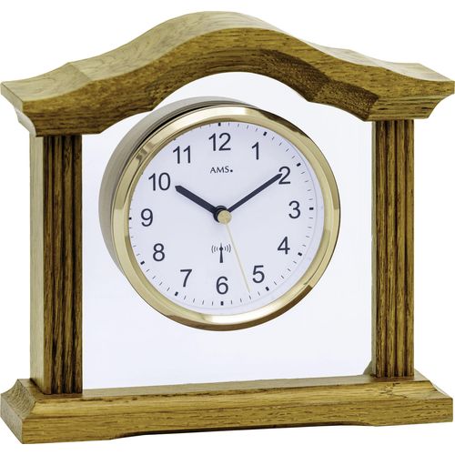 4037445161863 - Funktischuhr AMS braun (eichefarben) Tischuhren Quarzuhr Wohnzimmer Esszimmer 4037445161863 - Funktischuhr AMS braun (eichefarben) Tischuhren Quarzuhr Wohnzimmer Esszimmer