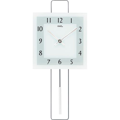 4037445160972 - Pendelwanduhr AMS schwarz-weiß (schwarz weiß) Wanduhren B H L 20cm x 5cm x 44cm Quarzuhr MessinggehäuseEsszimmerWohnzimmerMade in Germany 4037445160972 - Pendelwanduhr AMS schwarz-weiß (schwarz weiß) Wanduhren B H L 20cm x 5cm x 44cm Quarzuhr MessinggehäuseEsszimmerWohnzimmerMade in Germany