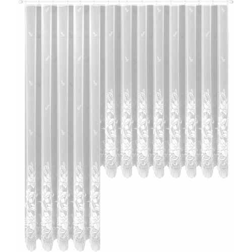 4005385822892 - Gardine WECKBRODT Wismar Gardinen Gr 225 cm Kräuselband 300 cm weiß Gardinenstore Kräuselband Gardine