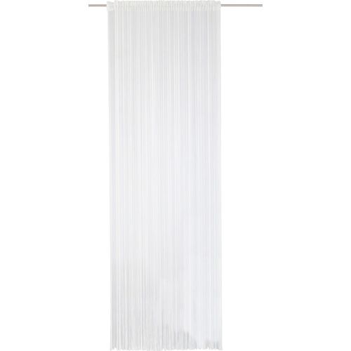 4005385137972 - Fadenvorhang WECKBRODT Rebecca Gardinen Gr 245 cm Multifunktionsband 148 cm weiß (reinweiß) Badezimmergardinen Fadengardine Gardine Insektenschutz transparent kürzbar
