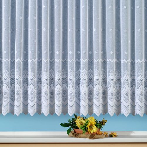 4005385817416 - Weckbrodt-gardinen - Store Aki aus Jacquard mit grafischem Dessin Kräuselband Größe 135X450 cm