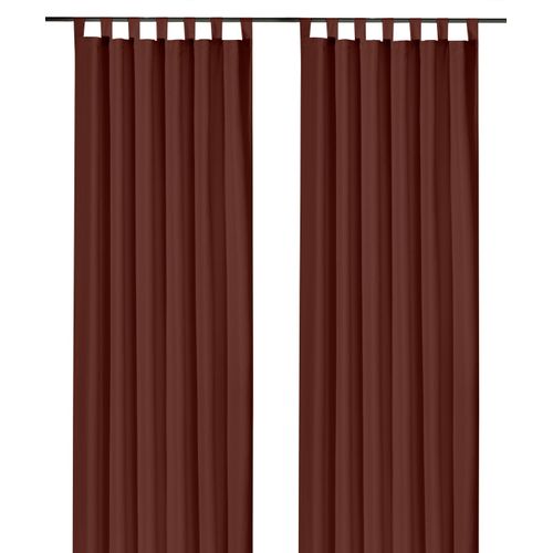 4005385142518 - Vorhang Vito Weckbrodt Schlaufen (1 St) blickdicht Satin Schlaufenschal Gardine blickdicht Microvelour Unifarben braun