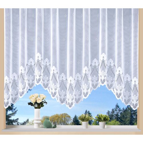 4005385837384 - Weckbrodt Gardine »Weimar« (1 St) Jacquard Bogenstore floral Halbtransparent Sockel Bordüre Store
