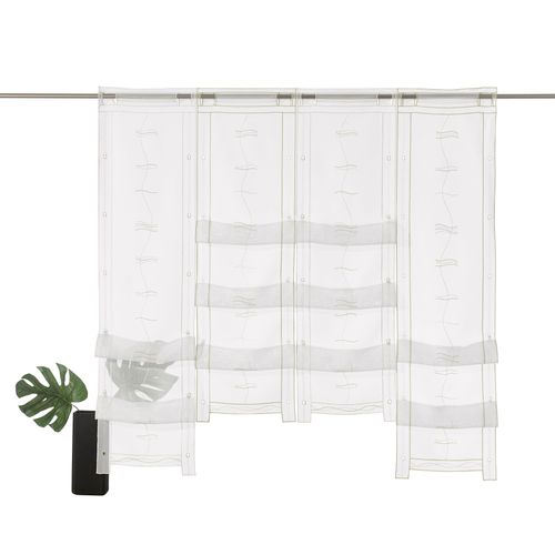 4005385821765 - Scheibengardine WECKBRODT Selina Gardinen Gr 120 cm Stangendurchzug 73 cm grün (grün champagner) Scheibengardinen transparent Gardine Hochraff Gardine Voile Stickerei bestickt transparent Raffung 4005385821765 - Scheibengardine WECKBRODT Selina Gardinen Gr 120 cm Stangendurchzug 73 cm grün (grün champagner) Scheibengardinen transparent Gardine Hochraff Gardine Voile Stickerei bestickt transparent Raffung