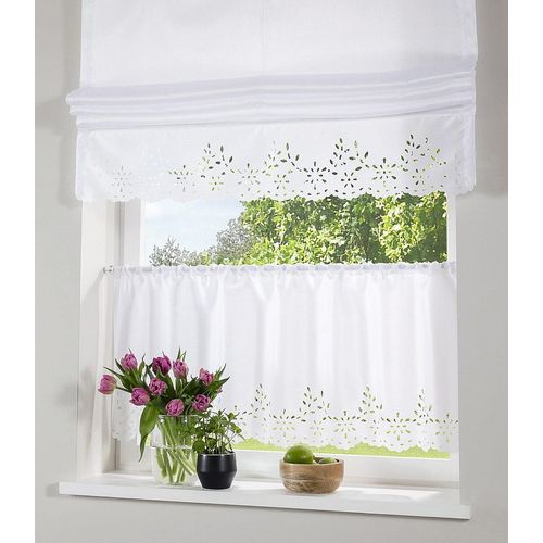 6930325909174 - Home affaire Scheibengardine »Neapel« (1 St) halbtransparent Seiden Optik