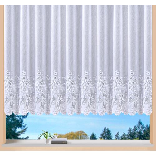 4005385837957 - Gardine WECKBRODT Savannah Gardinen Gr 160 cm Kräuselband 750 cm weiß Kräuselband Store Jacquard halbtransparent Bordüre Kante floral Blumen 4005385837957 - Gardine WECKBRODT Savannah Gardinen Gr 160 cm Kräuselband 750 cm weiß Kräuselband Store Jacquard halbtransparent Bordüre Kante floral Blumen