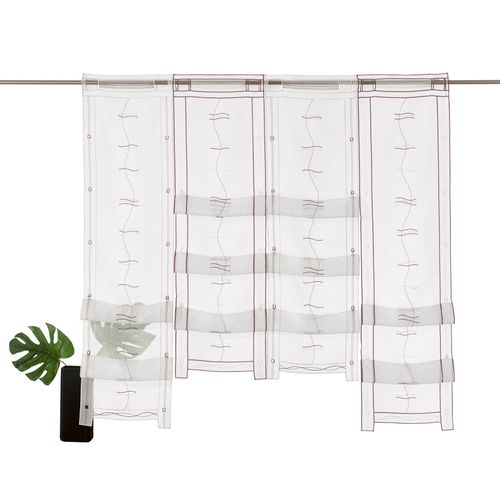 4005385821727 - Scheibengardine WECKBRODT Selina Gardinen Gr 120 cm Stangendurchzug 73 cm lila (brombeere champagner) Scheibengardinen transparent Gardine Hochraff Gardine Voile Stickerei bestickt transparent Raffung 4005385821727 - Scheibengardine WECKBRODT Selina Gardinen Gr 120 cm Stangendurchzug 73 cm lila (brombeere champagner) Scheibengardinen transparent Gardine Hochraff Gardine Voile Stickerei bestickt transparent Raffung