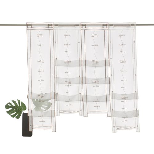 4005385821697 - Weckbrodt Scheibengardine »Selina« (1 St) Hochraff Gardine Voile echte Stickerei transparent Store