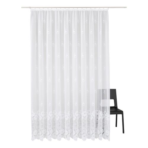 4005385821284 - Gardine WECKBRODT Montello Gardinen Gr 90 cm Kräuselband 300 cm weiß Gardinenstore Landhaus Gardinen Gardine