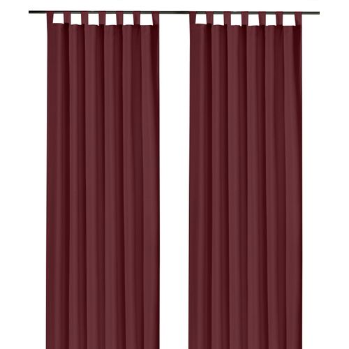 4005385142495 - Vorhang Vito Weckbrodt Schlaufen (1 St) blickdicht Satin Schlaufenschal Gardine blickdicht Microvelour Unifarben rot