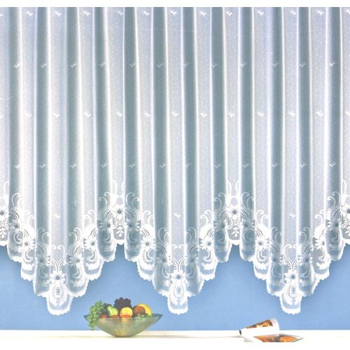 4005385825343 - Gardine WECKBRODT Flensburg Gardinen Gr 175 cm Kräuselband 250 cm weiß Gardinenstore Kräuselband Gardine
