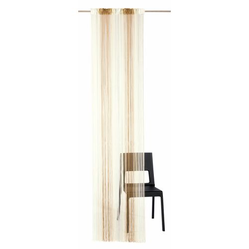 4005385137842 - Fadenvorhang WECKBRODT Rebecca Gr 1 beige (champagner karamell) B98cm H160cm Polyester Gardinen Fadengardine Gardine Insektenschutz transparent kürzbar