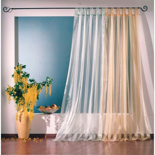 4005385816686 - Vorhang WECKBRODT Lara Gardinen Gr 245 cm Schlaufen 110 cm grün (mint) Schlaufen Gardine Schlaufenschal Gardine transparent halbtransparent Organza