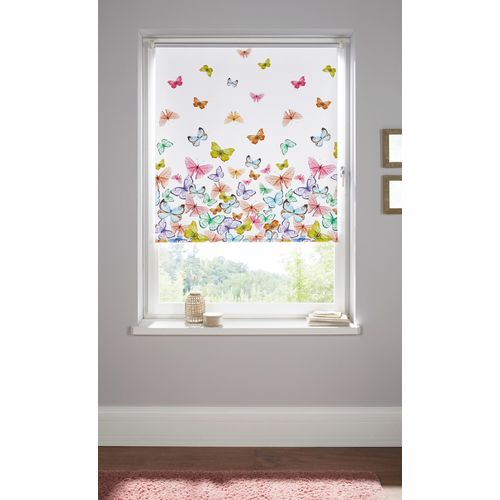 6970292990676 - Seitenzugrollo HOME AFFAIRE Butterfly Rollos Gr 150 cm einseitig verschiebbar 100 cm bunt Kinder Rollo Hitzeschutz Schmetterlinge bunt bedruckt Klemmträger 6970292990676 - Seitenzugrollo HOME AFFAIRE Butterfly Rollos Gr 150 cm einseitig verschiebbar 100 cm bunt Kinder Rollo Hitzeschutz Schmetterlinge bunt bedruckt Klemmträger