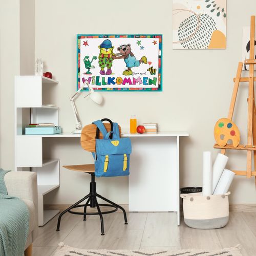 4262513380987 - Leinwandbild LUCKYLINDE Der kleine Tiger und der kleine Bär - Willkommen bunt (farbe bild(er) bunt) B90cm H60cm T2cm Canvas Holzrahmen Bilder Exklusive JANOSCH Kindermotive 4262513380987 - Leinwandbild LUCKYLINDE Der kleine Tiger und der kleine Bär - Willkommen bunt (farbe bild(er) bunt) B90cm H60cm T2cm Canvas Holzrahmen Bilder Exklusive JANOSCH Kindermotive