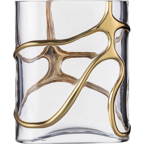4012348190509 - Dekovase EISCH Stargate Vasen Gr H 223 cm farblos (transparent) Blumenvasen Vasen handveredelt mit Echtgoldbeschichtung 4012348190509 - Dekovase EISCH Stargate Vasen Gr H 223 cm farblos (transparent) Blumenvasen Vasen handveredelt mit Echtgoldbeschichtung