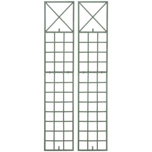4255716326791 - 2er Set Rankgitter Trigo Zur Wandbefestigung I Rankhilfe Für Die Wand I Rankzaun Aus Lackiertem Metall 4255716326791 - 2er Set Rankgitter Trigo Zur Wandbefestigung I Rankhilfe Für Die Wand I Rankzaun Aus Lackiertem Metall
