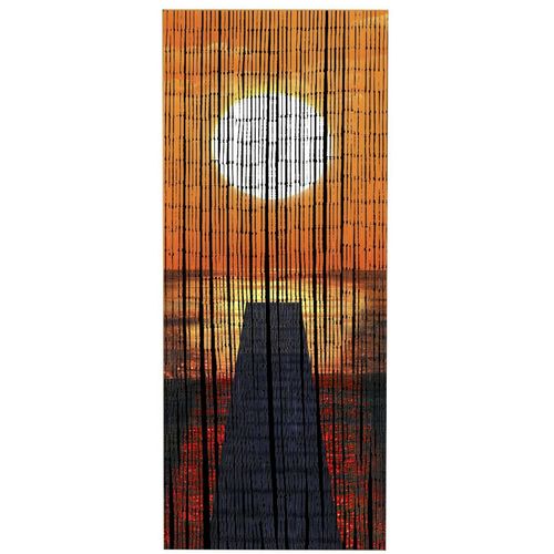 4008838651629 - Türvorhang WENKO Sonnenuntergang Gardinen Gr 200 cm Hakenaufhängung 90 cm orange Haken Gardine handgearbeitet 4008838651629 - Türvorhang WENKO Sonnenuntergang Gardinen Gr 200 cm Hakenaufhängung 90 cm orange Haken Gardine handgearbeitet