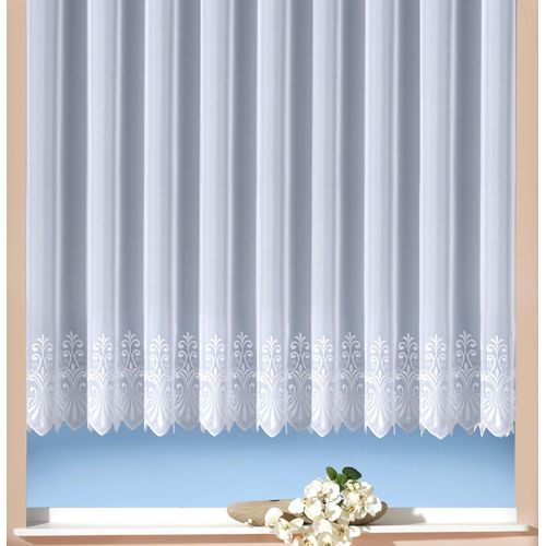 4005385836745 - Gardine WECKBRODT Heidelberg Gr 2 weiß B450cm H145cm Voile Polyester Gardinen echte Stickerei Voile transparent mit 1 oder 2 Bordüren Store 4005385836745 - Gardine WECKBRODT Heidelberg Gr 2 weiß B450cm H145cm Voile Polyester Gardinen echte Stickerei Voile transparent mit 1 oder 2 Bordüren Store