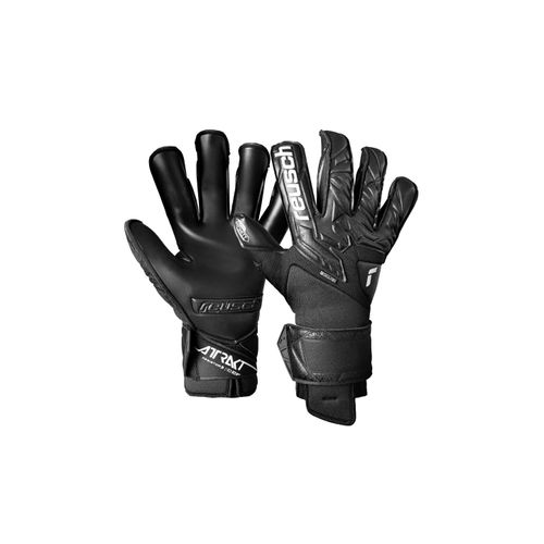 4060485557778 - Torwarthandschuhe REUSCH Attrakt Infinity Resistor Damen Gr 105 schwarz 36% Polyester 5% Polyamid 53% Elastodien 6% Polyurethan unifarben Sportlich Handschuhe mit perfektem Grip