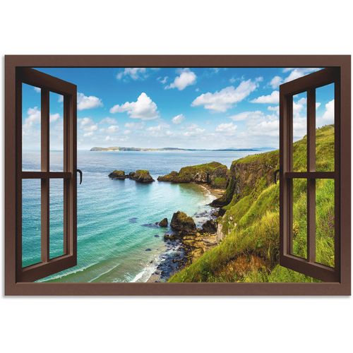 4062144599907 - Wandbild ARTLAND Küstenweg in Nordirland durchs Fenster Bilder Gr B H 100 cm x 70 cm Alu-Dibond-Druck Meer Bilder Querformat 1 St grün Kunstdrucke als Alubild Leinwandbild Wandaufkleber oder Poster in versch Größen 4062144599907 - Wandbild ARTLAND Küstenweg in Nordirland durchs Fenster Bilder Gr B H 100 cm x 70 cm Alu-Dibond-Druck Meer Bilder Querformat 1 St grün Kunstdrucke als Alubild Leinwandbild Wandaufkleber oder Poster in versch Größen