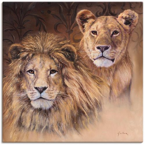 4055327142298 - Wandbild ARTLAND Löwen Bilder Gr B H 100 cm x 100 cm Leinwandbild Wildtiere 1 St braun Bild Metallbild Metallbilder Bilder als Alubild Leinwandbild Wandaufkleber oder Poster in versch Größen 4055327142298 - Wandbild ARTLAND Löwen Bilder Gr B H 100 cm x 100 cm Leinwandbild Wildtiere 1 St braun Bild Metallbild Metallbilder Bilder als Alubild Leinwandbild Wandaufkleber oder Poster in versch Größen