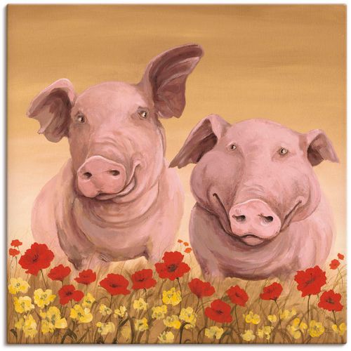 4055327142731 - Wandbild ARTLAND Schweine Bilder Gr B H 100 cm x 100 cm Leinwandbild Haustiere 1 St beige (naturfarben) Bild Poster Bilder als Alubild Leinwandbild Wandaufkleber oder in versch Größen 4055327142731 - Wandbild ARTLAND Schweine Bilder Gr B H 100 cm x 100 cm Leinwandbild Haustiere 1 St beige (naturfarben) Bild Poster Bilder als Alubild Leinwandbild Wandaufkleber oder in versch Größen