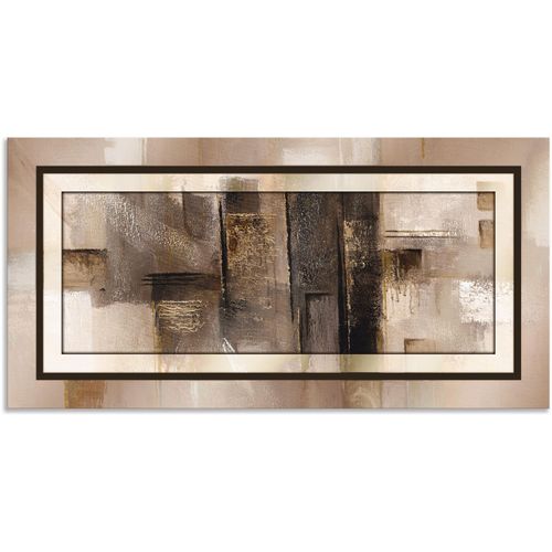 4059745025546 - Wandbild ARTLAND Quadrate - abstrakt 1 Bilder Gr B H 100 cm x 50 cm Alu-Dibond-Druck Muster 1 St goldfarben Bild Poster Bilder als Alubild Leinwandbild Wandaufkleber oder in versch Größen