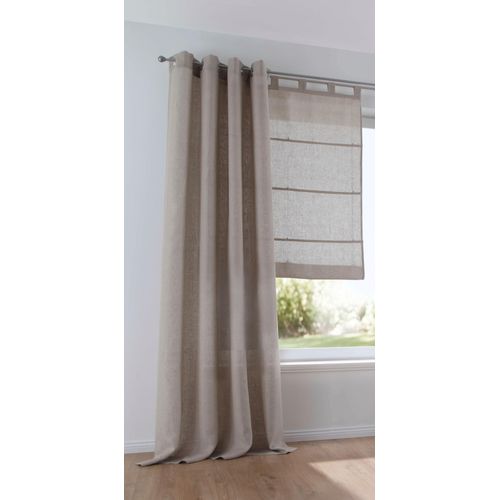 4016478988838 - Vorhang KUTTI Metis Leinen Gardinen Gr 245 cm Ösen 140 cm beige (natur) Ösen blickdicht natürliche Leinen-Gardine einfarbig pflegeleicht Basic 4016478988838 - Vorhang KUTTI Metis Leinen Gardinen Gr 245 cm Ösen 140 cm beige (natur) Ösen blickdicht natürliche Leinen-Gardine einfarbig pflegeleicht Basic