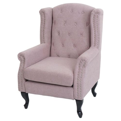 4057651726311 - Sessel Chesterfield Oxford Relaxsessel Clubsessel Ohrensessel wasserabweisend Stoff Textil ~ hellrosa ohne Ottomane 4057651726311 - Sessel Chesterfield Oxford Relaxsessel Clubsessel Ohrensessel wasserabweisend Stoff Textil ~ hellrosa ohne Ottomane