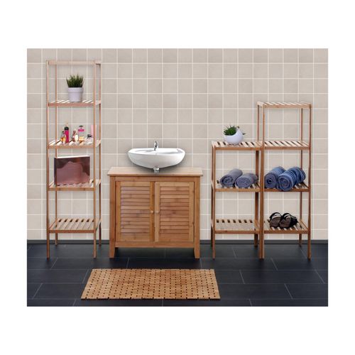 4057651196688 - Badezimmerset MCW-B18 Komplett Badezimmer Badmöbel Badset Badschrank Bambus 4057651196688 - Badezimmerset MCW-B18 Komplett Badezimmer Badmöbel Badset Badschrank Bambus