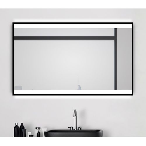 4250312107867 - Black Shine Badspiegel 120 x 70 cm - Badezimmerspiegel mit led Beleuchtung in neutralwei� � matt schwarz - an-aus Taster am Rahmen - Talos 4250312107867 - Black Shine Badspiegel 120 x 70 cm - Badezimmerspiegel mit led Beleuchtung in neutralwei� � matt schwarz - an-aus Taster am Rahmen - Talos