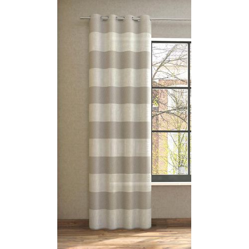 4006470474347 - Vorhang NEUTEX FOR YOU SONORA Gr 1 beige B144cm H245cm Jacquard Polyester Gardinen 3D Musterung im Leinen-Look