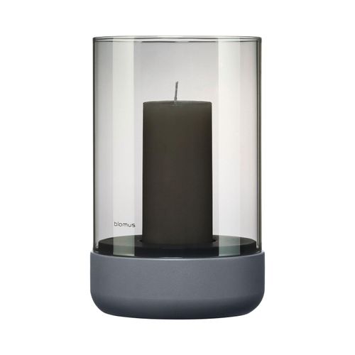 4008832786914 - Blomus Windlicht Calma Dunkelgrau Glas zylindrisch 20 cm Dekoration Windlichter & Laternen Windlichter 4008832786914 - Blomus Windlicht Calma Dunkelgrau Glas zylindrisch 20 cm Dekoration Windlichter & Laternen Windlichter