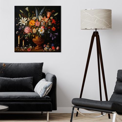 4067437120172 - Leinwandbild QUEENCE Blumenstrauß und Kerzen bunt (farbe bild(er) bunt) B60cm H60cm T15cm Canvas Holz Bilder Premium-Leinwandstoff Handarbeit aus Deutschland 4067437120172 - Leinwandbild QUEENCE Blumenstrauß und Kerzen bunt (farbe bild(er) bunt) B60cm H60cm T15cm Canvas Holz Bilder Premium-Leinwandstoff Handarbeit aus Deutschland