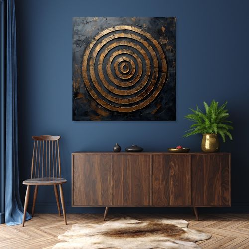 4067437119978 - Kunstdruck QUEENCE Goldene Kreise gold (farbe bild(er) gold) B60cm H60cm T15cm Canvas Holz Bilder Premium-Leinwandstoff Handarbeit aus Deutschland 4067437119978 - Kunstdruck QUEENCE Goldene Kreise gold (farbe bild(er) gold) B60cm H60cm T15cm Canvas Holz Bilder Premium-Leinwandstoff Handarbeit aus Deutschland