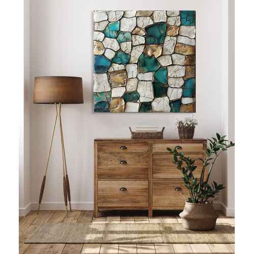4067437119817 - Acrylglasbild QUEENCE Mosaik blau (farbe bild(er) türkis) B50cm H50cm T04cm Acrylglas Bilder Fine Art-Print in Galeriequalität 4067437119817 - Acrylglasbild QUEENCE Mosaik blau (farbe bild(er) türkis) B50cm H50cm T04cm Acrylglas Bilder Fine Art-Print in Galeriequalität