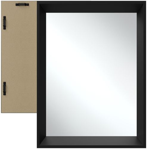 4061173277527 - tectake® Rechteckiger Wandspiegel 40 x 38 x 60 cm 18 mm dickes Glas integrierte Befestigungshaken 4061173277527 - tectake® Rechteckiger Wandspiegel 40 x 38 x 60 cm 18 mm dickes Glas integrierte Befestigungshaken