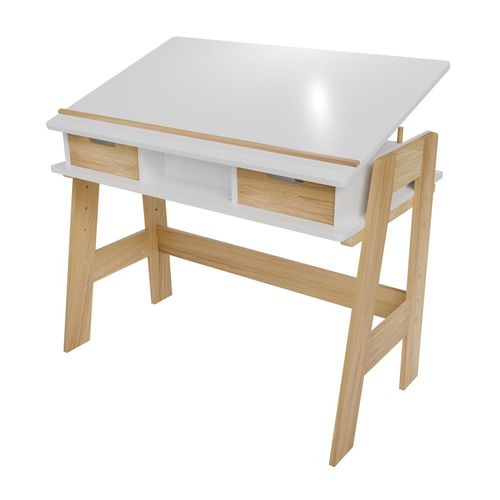 4262437184166 - Kinder Schreibtisch Fietje Plus - neigungs- & höhenverstellbar 2 Schubladen viel Stauraum 4262437184166 - Kinder Schreibtisch Fietje Plus - neigungs- & höhenverstellbar 2 Schubladen viel Stauraum