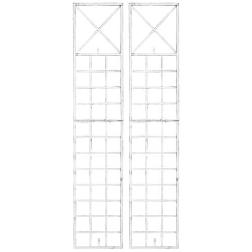 4255716326715 - 2er Set Rankgitter Trigo Zur Wandbefestigung I Rankhilfe Für Die Wand I Rankzaun Aus Lackiertem Metall 4255716326715 - 2er Set Rankgitter Trigo Zur Wandbefestigung I Rankhilfe Für Die Wand I Rankzaun Aus Lackiertem Metall