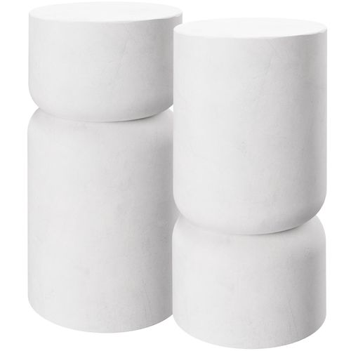 4061173281432 - tectake® 2er Set Beistelltisch  Chubby-Design wetterfest 28 x 545 cm