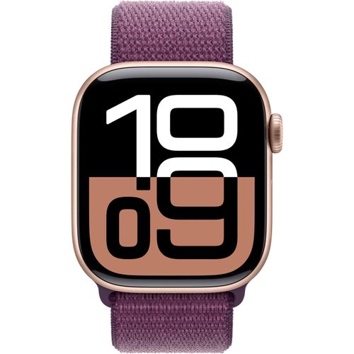 0195949563942 - Smartwatch APPLE Watch Series 10 Aluminium Smartwatches Gr 42 mm Cellular One-Size Sport Loop rosegold (pflaume rosegold) 0195949563942 - Smartwatch APPLE Watch Series 10 Aluminium Smartwatches Gr 42 mm Cellular One-Size Sport Loop rosegold (pflaume rosegold)